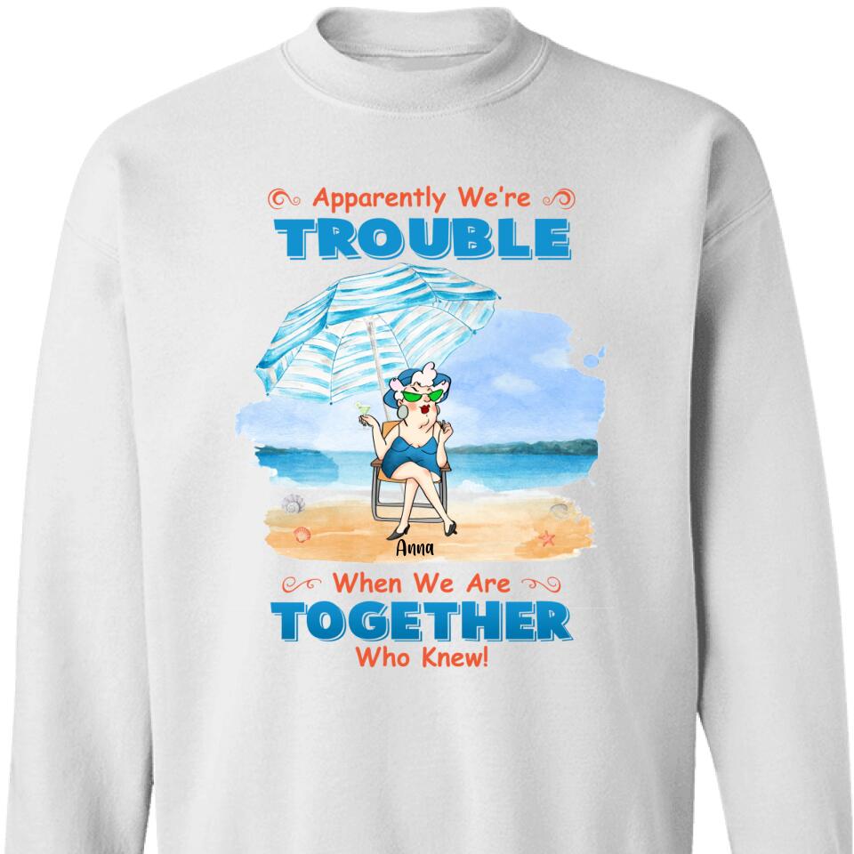 Personalized Summer Beach Friends Sweatshirt, Best Gift For Bestie – Trending Personalized