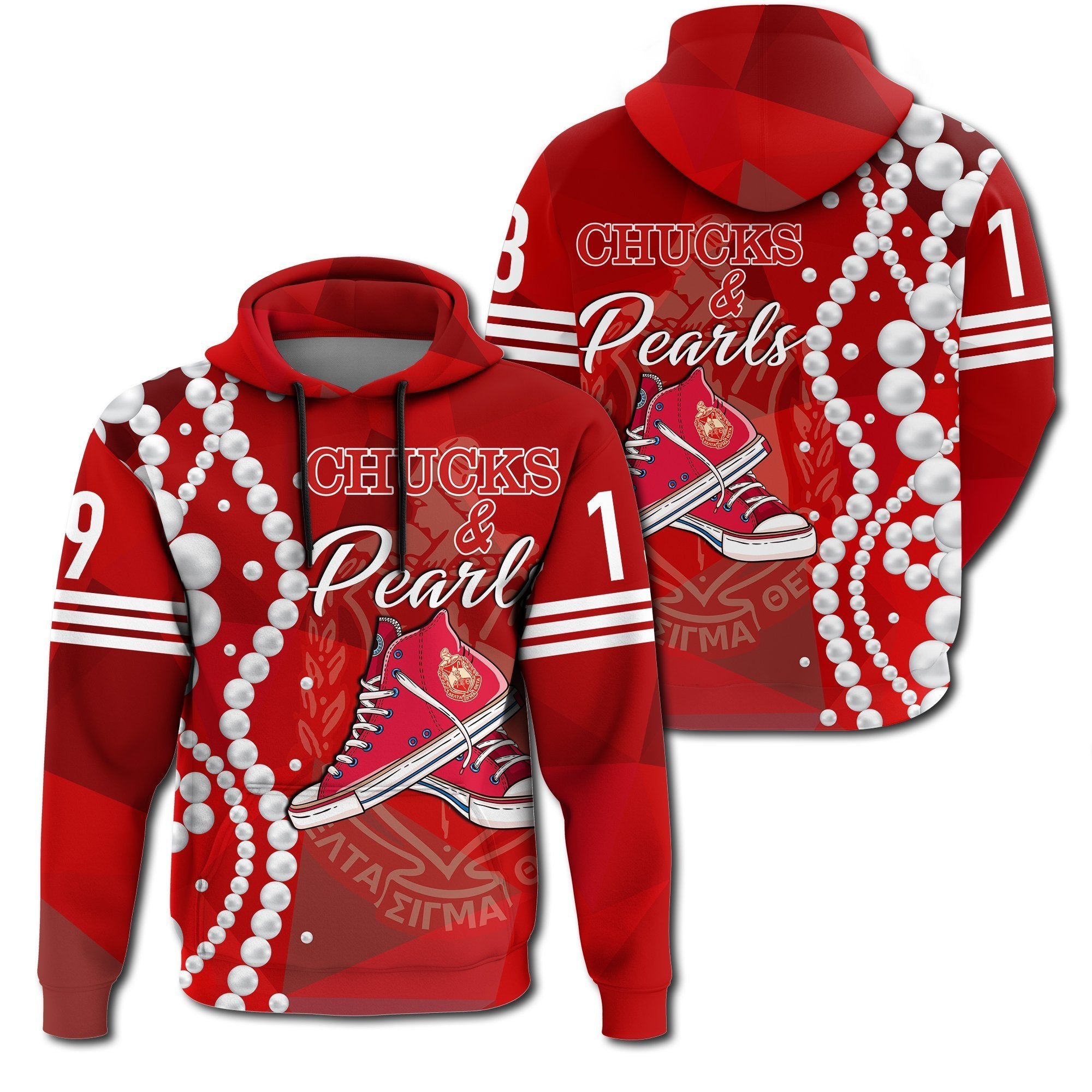 Greek Life Hoodie – Chuck Delta Sigma Theta Pearls Hoodie