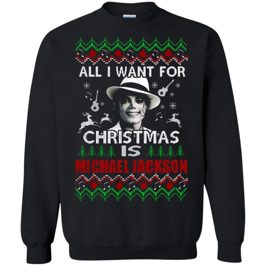 AGR All I Want For Christmas Is Michael Jackson Sweatshirt