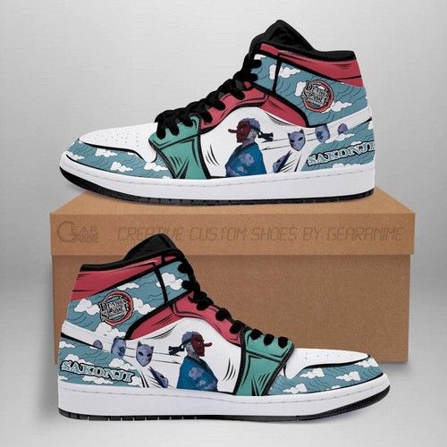 Sakonji Urokodaki Shoes Boots Demon Slayer Anime Jordan Sneakers Fan G