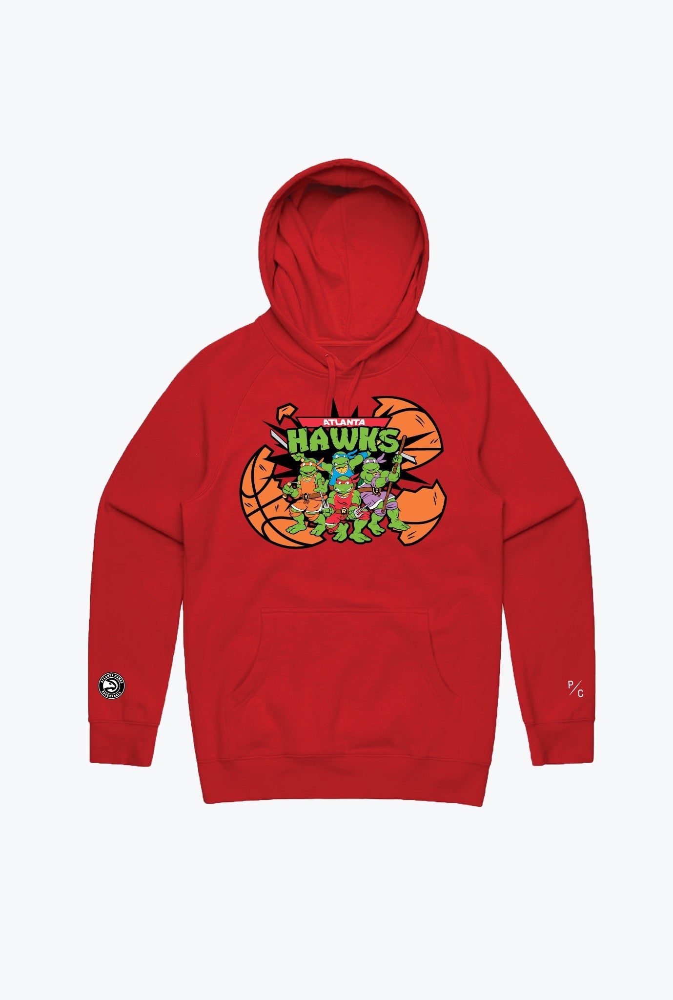 P/C X Tmnt Atlanta Hawks Hoodie – Red