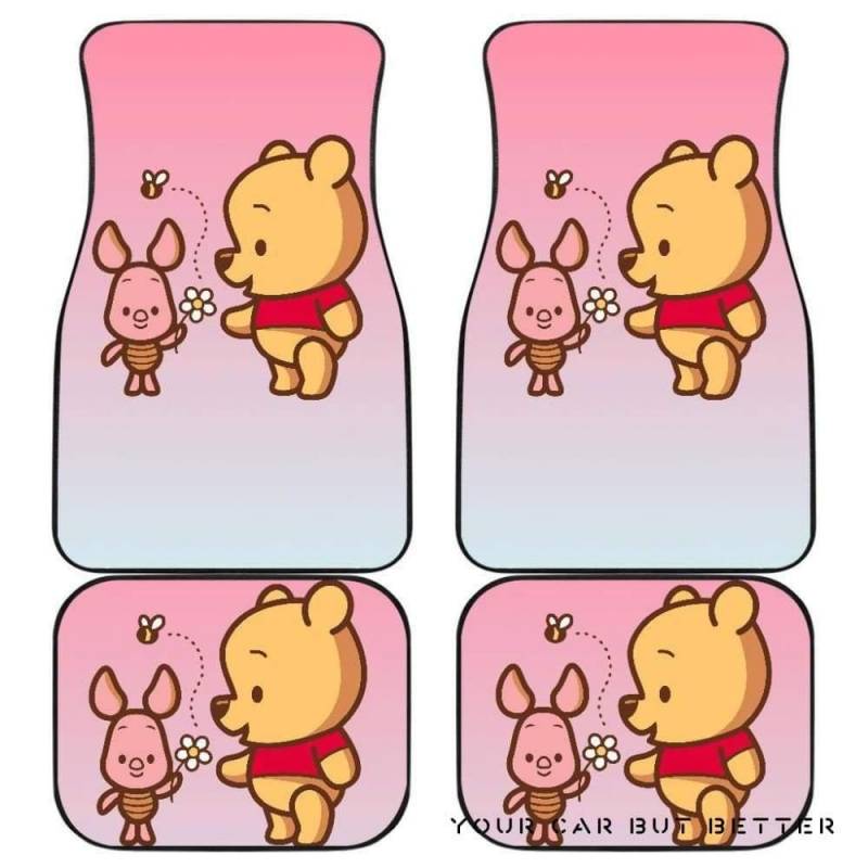 Cute Pooh And Piglet Car Floor Mats