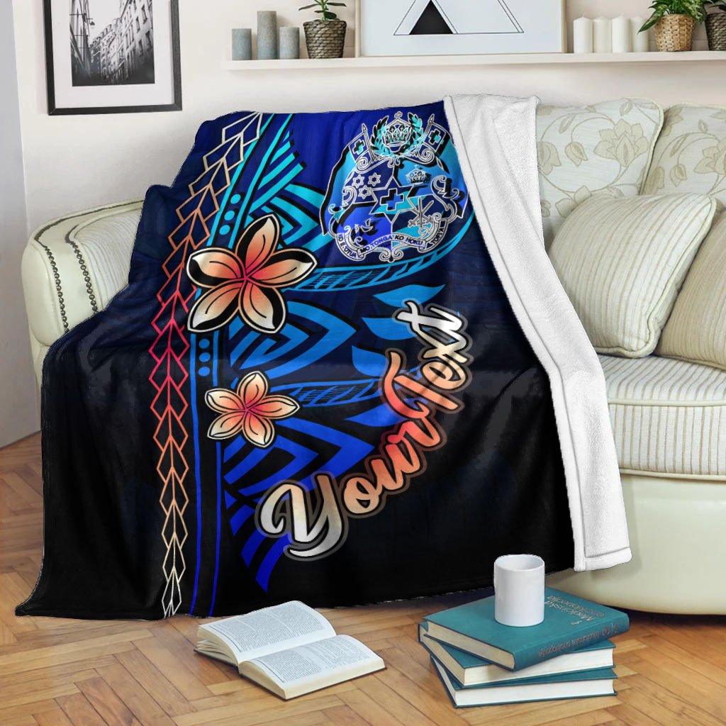 Tonga Custom Personalised Premium Blanket – Vintage Tribal Mountain – BN11