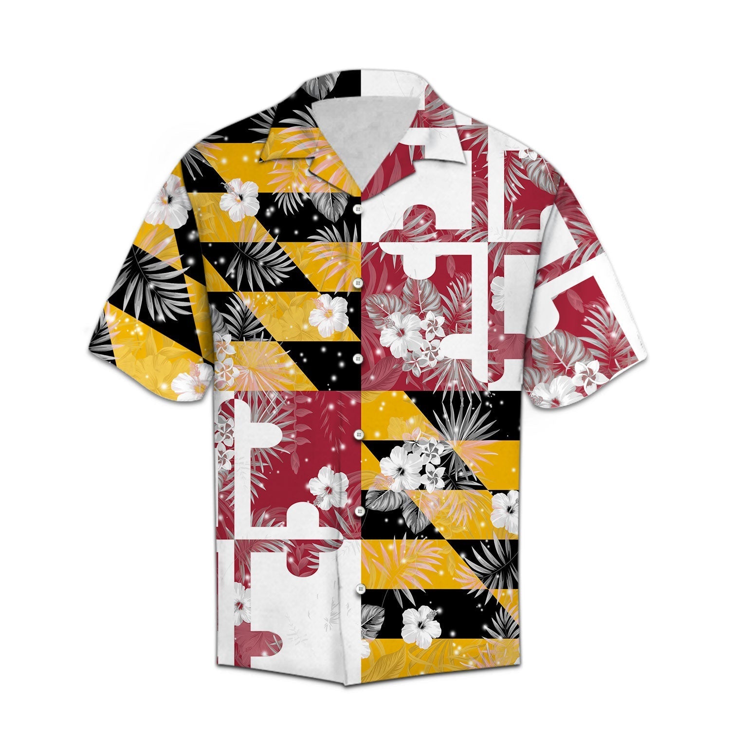 Maryland Flag Hawaii Shirt For Men Women Adult Ha32061