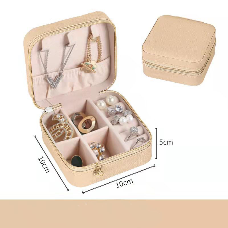 Portable Jewelry Storage Box Candy Color Travel Storage Organizer Jewelry Case Earrings Necklace Ring Jewelry Organizer Display alx