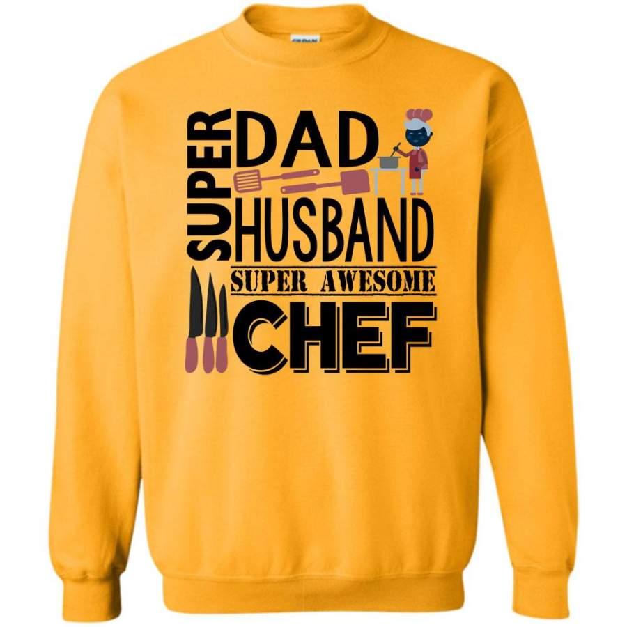 Gift For Husband T Shirt T Shirt, Dad Husband Awesome Chef Sweatshirt