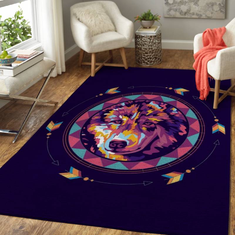 Wolf Canidae  – Animals Pop Art Area Rug Carpet