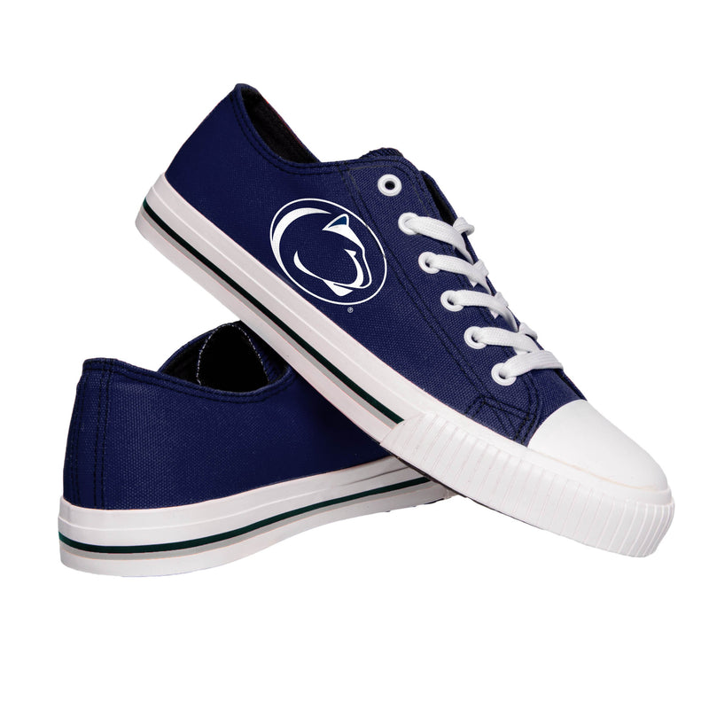 Penn State Nittany Lions NCAA Mens Low Top Big Logo Canvas Shoes