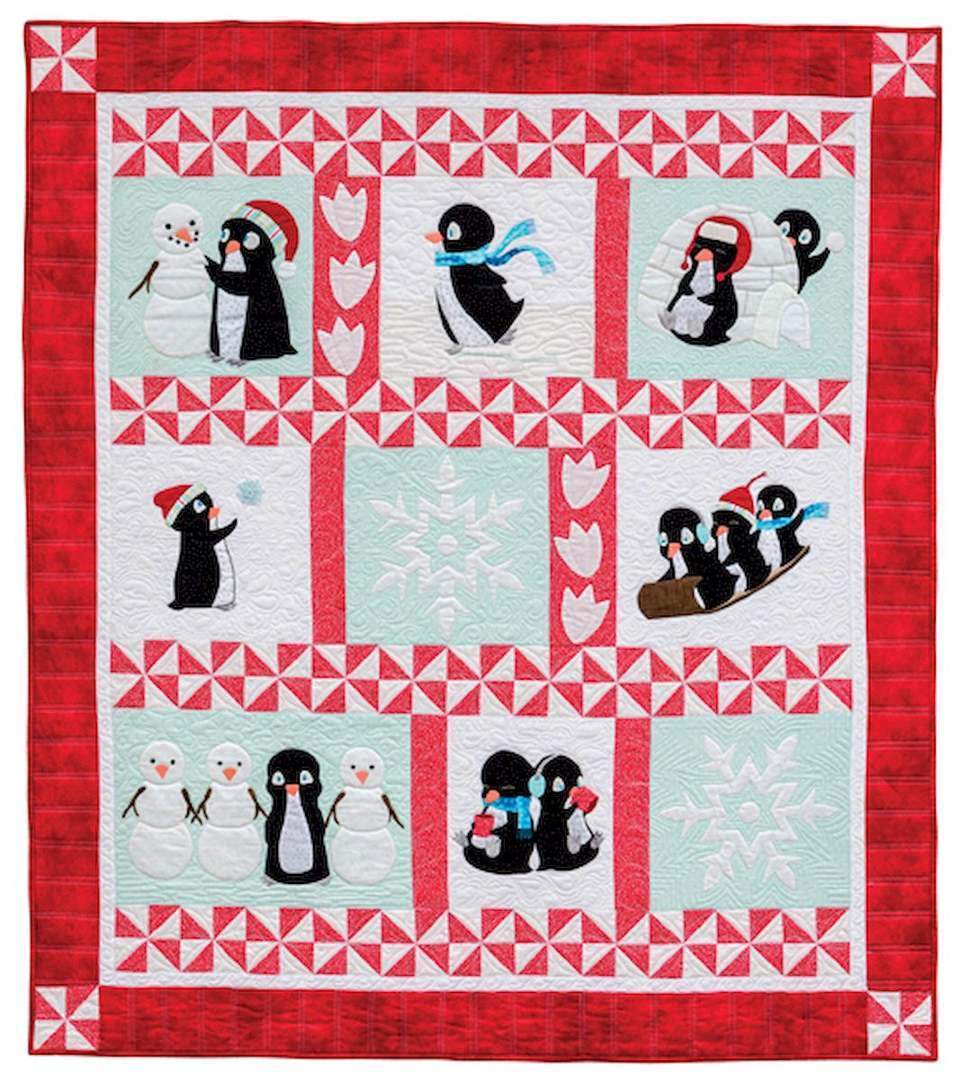 Penguins Quilt Blanket