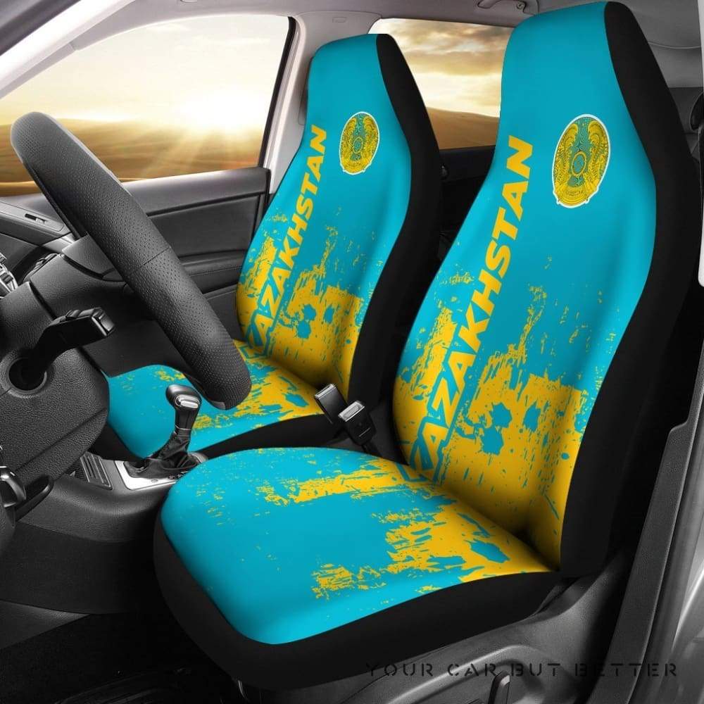 Kazakhstan Car Seat Covers Smudge Style