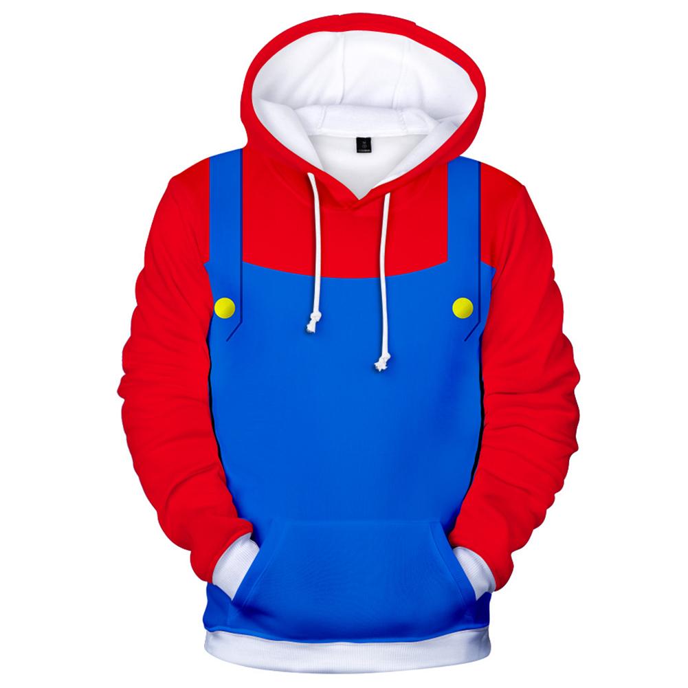 Super Mario Brothers Men’s Red Costume Hoodie