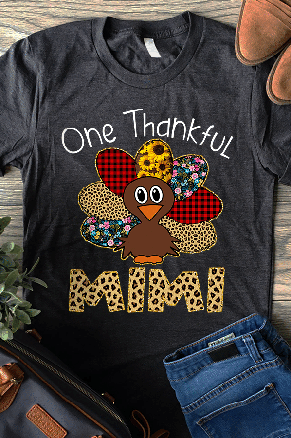 Turkey Leopard Print One Thankful T Shirt Hoodie Sweater  Size S-5Xl