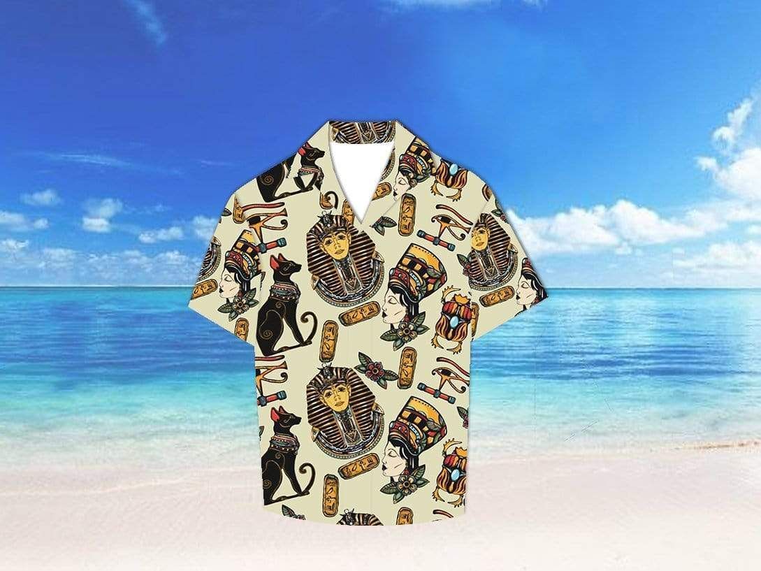 Pharaoh Ancient Egypt Hawaii Aloha Shirts Ha107665