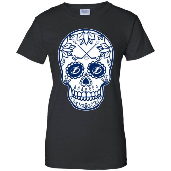 Tampa Bay Lightning Hockey Sugar Skull Day Of The Dead Shirts