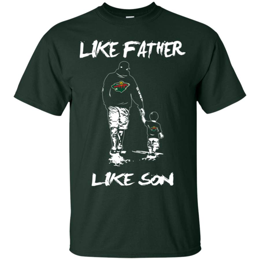 Happy Like Father Like Son Minnesota Wild T Shirts