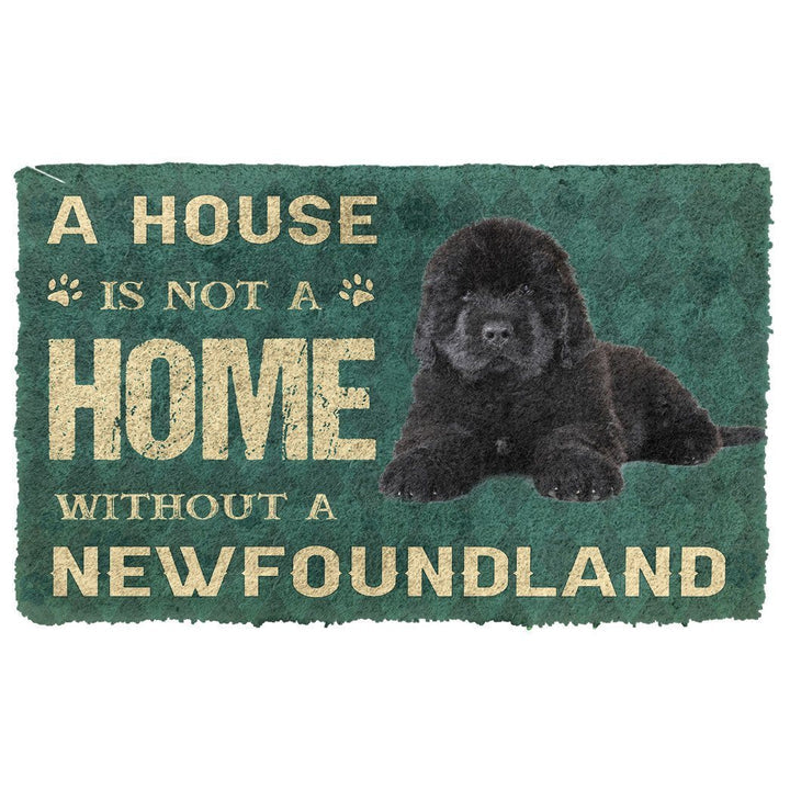 Waybackapparel A House Is Not A Home Newfoundland Dog 3D Doormat