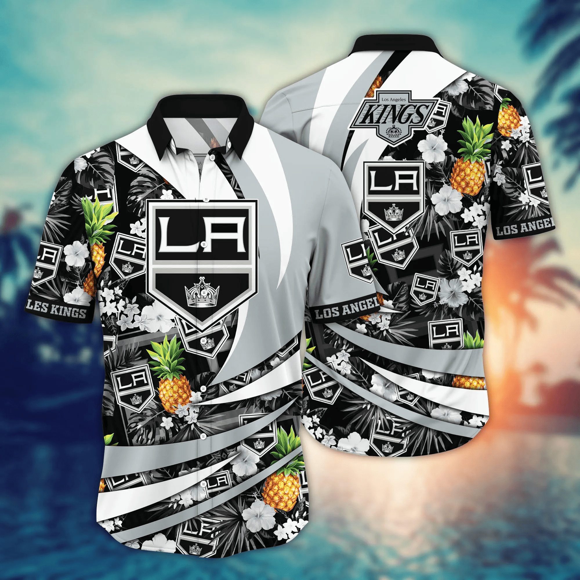 Los Angeles Kings Nhl Hawaiian Shirt Fireflies Aloha Shirt