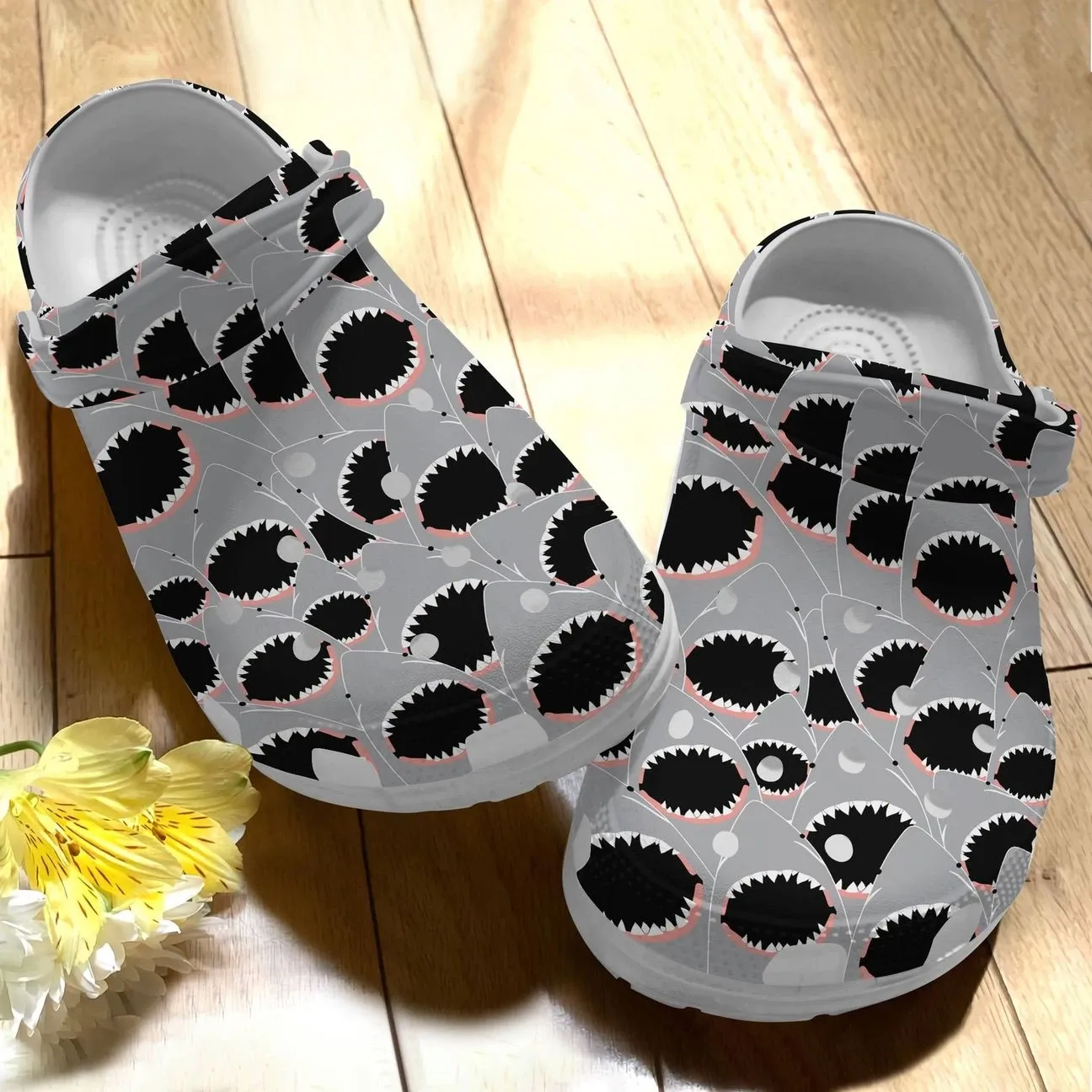 Shark Personalize Clog Custom Crocss Fashionstyle Comfortable For Women Men Kid Print 3D Cute Shark’S Jaw For Men Women Kids