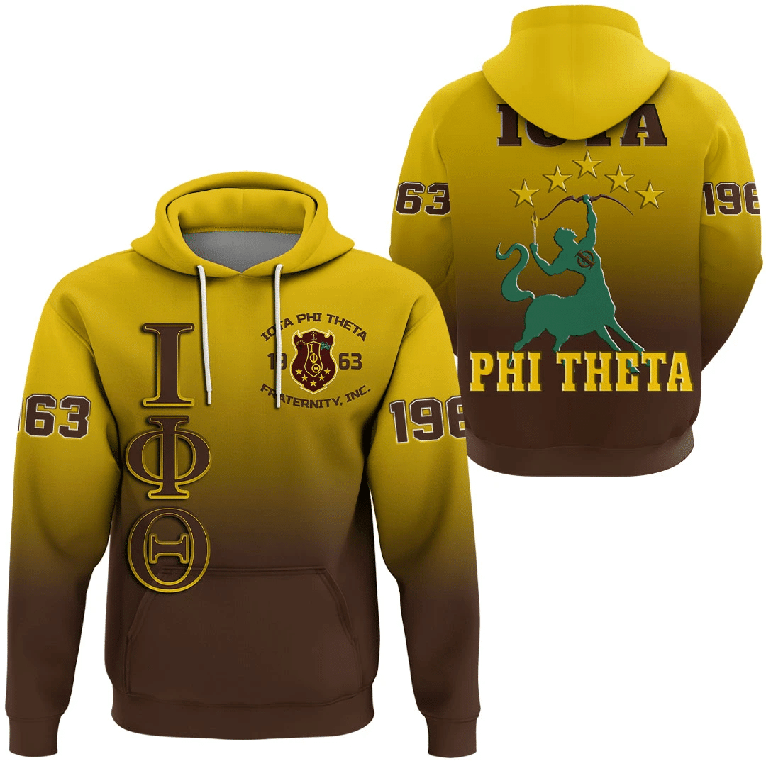 Wonderprint Hoodie Iota Phi Theta Gradient Hoodie Lt10