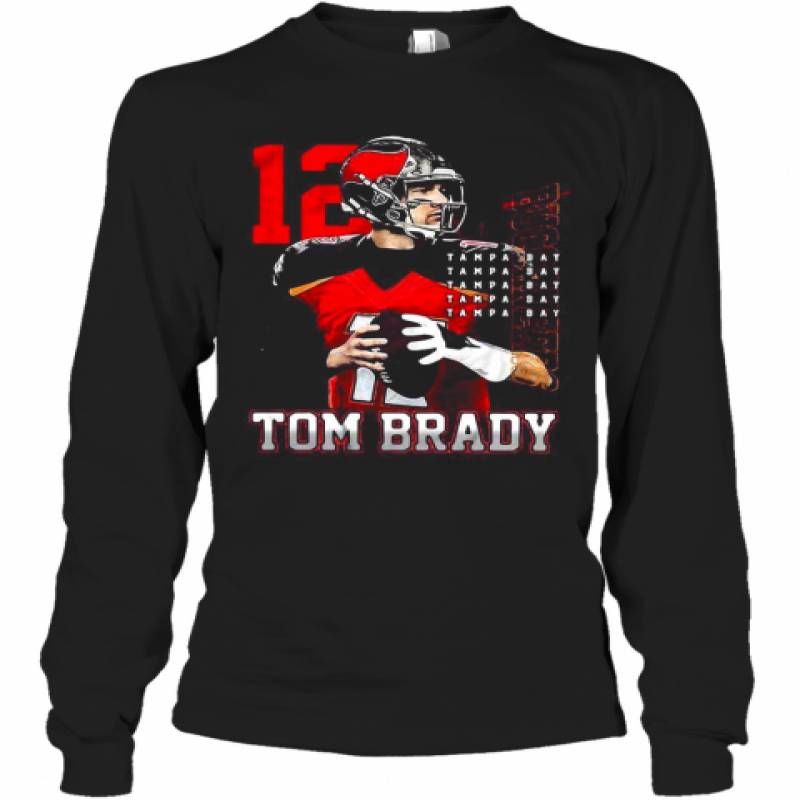 12 Tom Brady Tampa Bay Buccaneers Long Sleeve T-Shirt