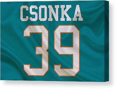 Miami Dolphins Larry Csonka Joe Hamilton Canvas Print