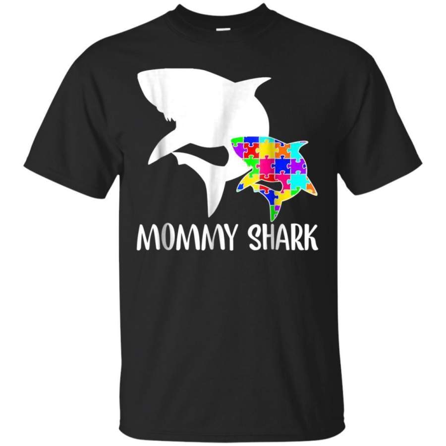 AGR Mommy Shark Autism Awareness Tshirt For Mom Mother Jaq T-shirt