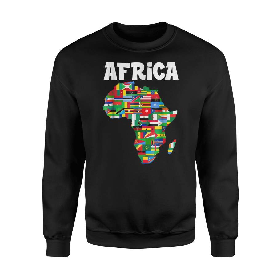 Africa Proud African Country Flags Continent Love Sweatshirt