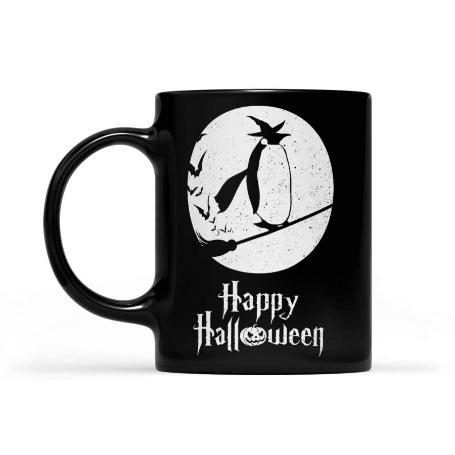 Halloween Witch Penguin Lover – Black Mug