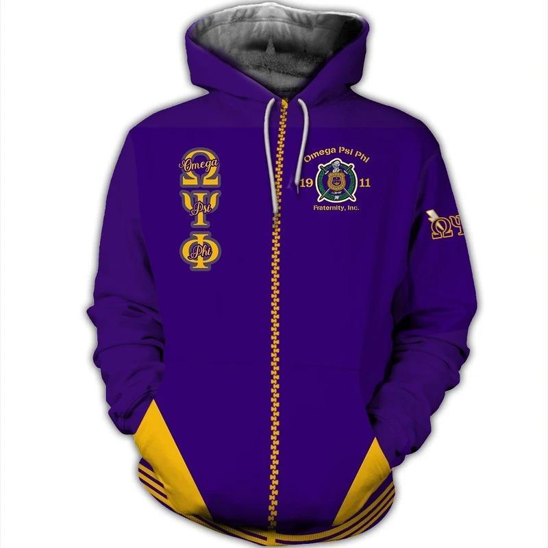 Greek Life Hoodie – Invictus Omega Psi Phi Zip Hoodie