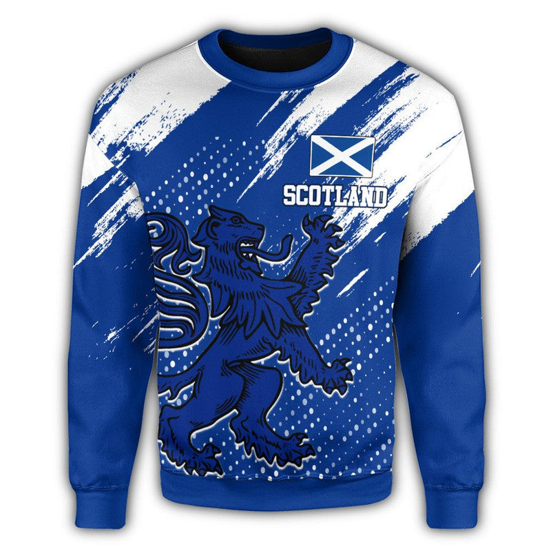 (Custom Text) Scotland Lion Grunge Sweatshirt Rlt12