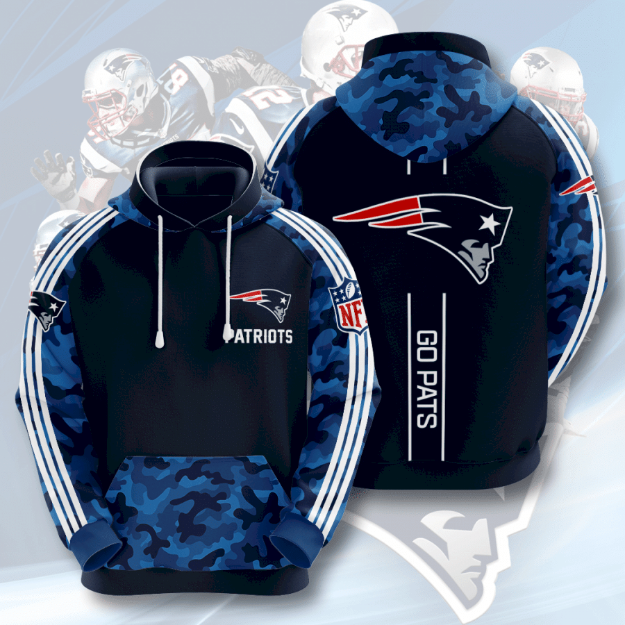 New England Patriots Camo New England Patriots Camo 56 Unisex 3D Hoodie Gift For Fans