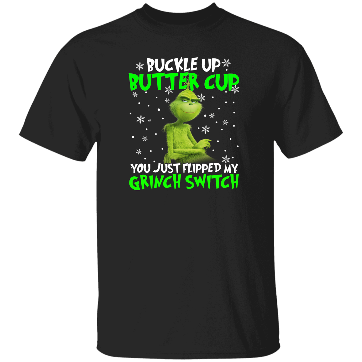 Halloween Christmas Shirt Buckle Up Butter Cup Funny Halloween Christmas Grinches Cartoon Movie Lover Gifts Halloween T-Shirt X lezhubbs Cartoon Fashion