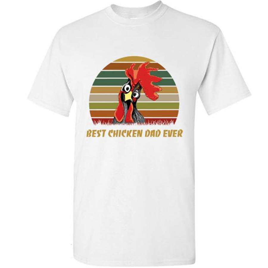 Best Chicken Dad Ever, Classic Vintage Retro, Father’s Day Gift – Gildan Short Sleeve Shirt