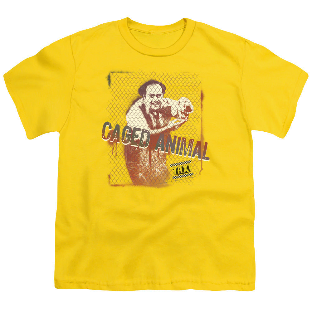 Taxi Caged Animal Kids Youth T Shirt Yellow