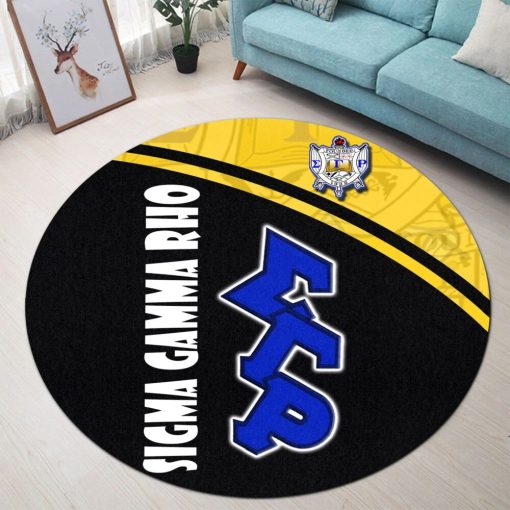 Sigma Gamma Rho Round Rug – Sorority Curve Version Round Rug