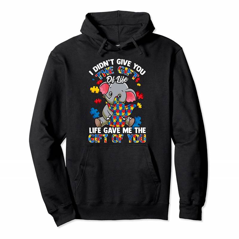 Autism Elephant The Gift Of Life Autism Awareness Boys Kids Pullover Hoodie