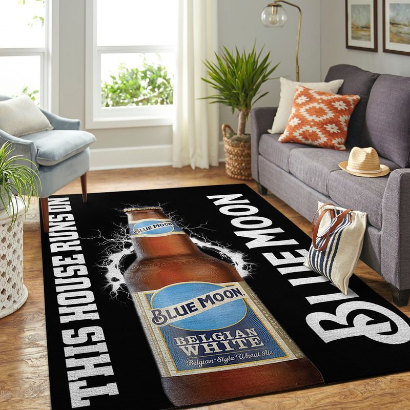 Blue Moon This House Runs On Area Rugs Living Room Carpet Floor Decor The US Decor