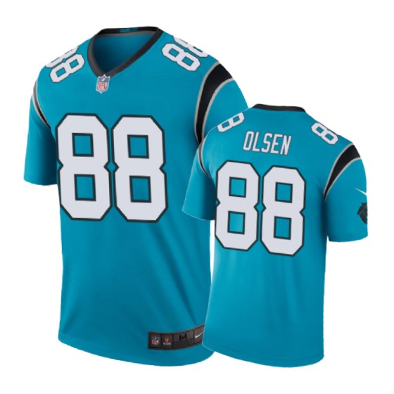 Carolina Panthers #88 Greg Olsen Nike Color Rush Blue Jersey