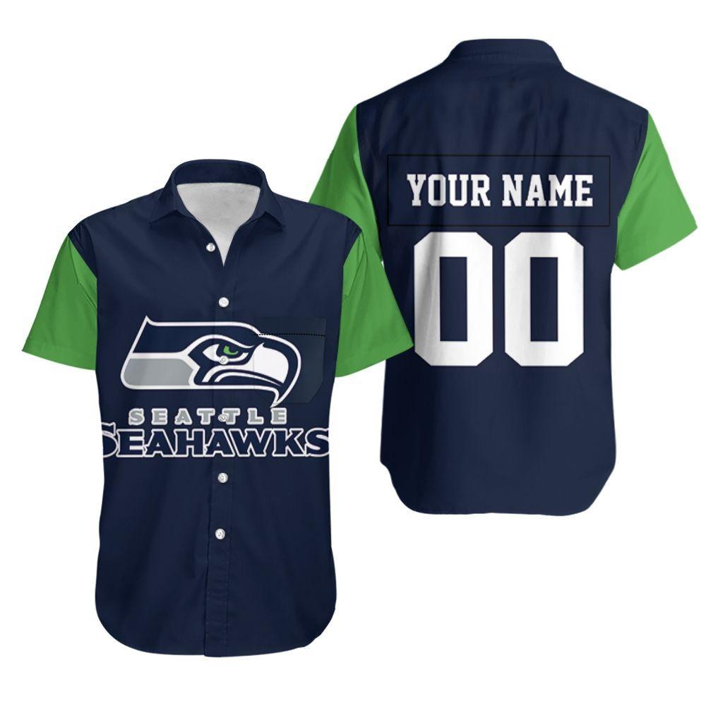 Beach Shirt Seattle Seahawks 3D Personalized Hawaiian Shirt