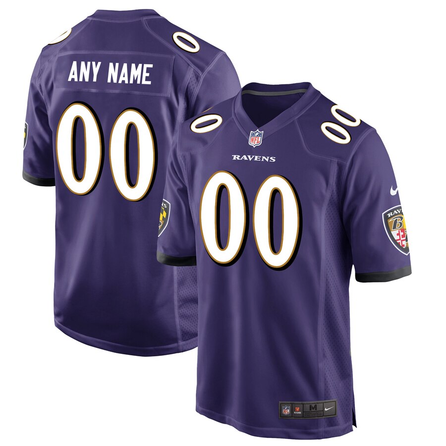 Baltimore Ravens Nike Custom Game Jersey – Purple