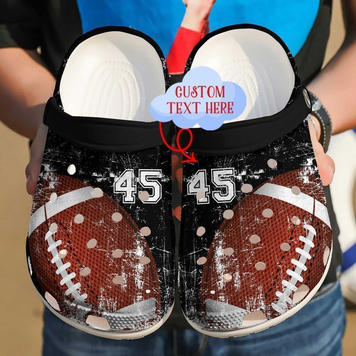 Football Personalized Colorful clog Shoes