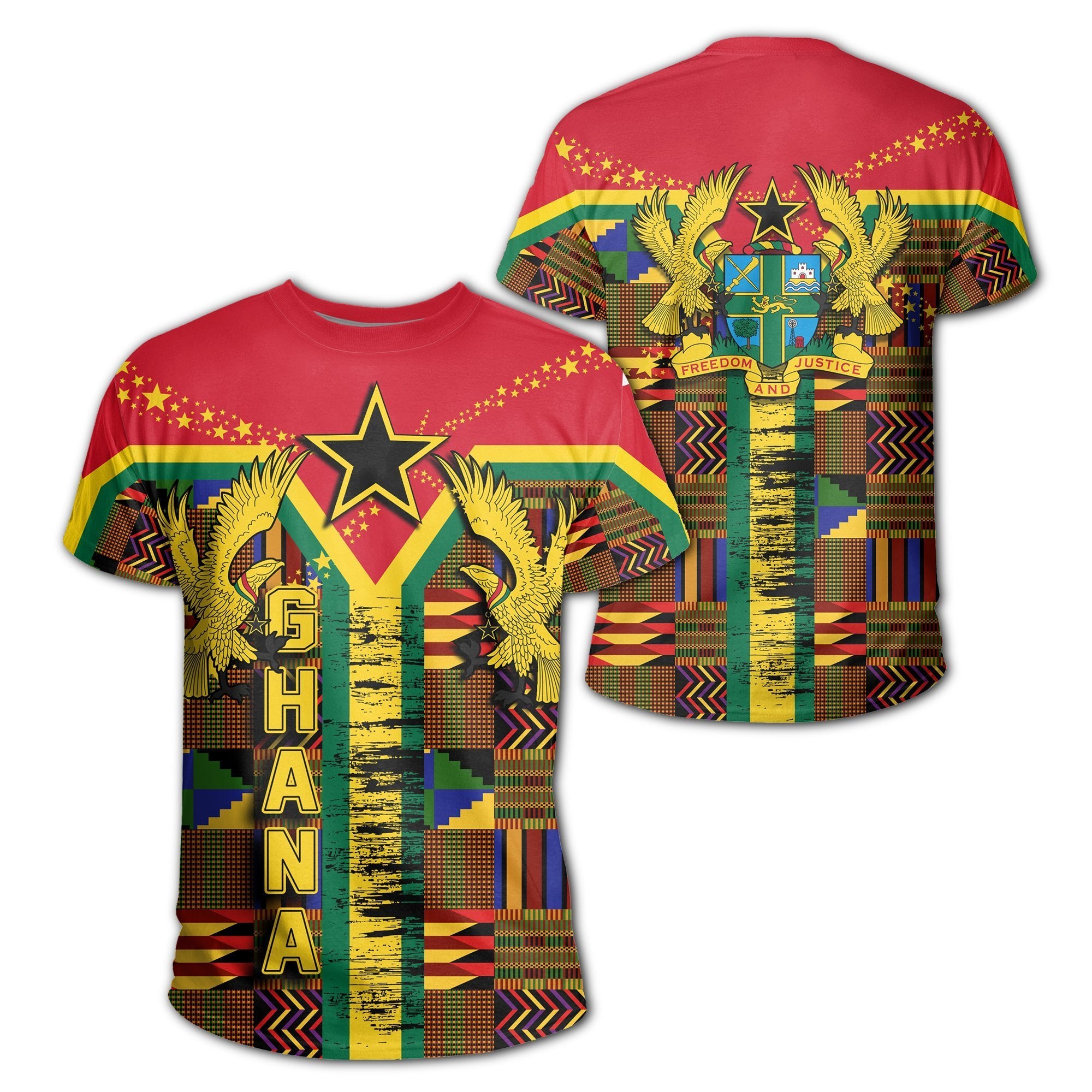 Greek Life T-Shirt – Ghana Kente Style Pareeshy T-Shirt