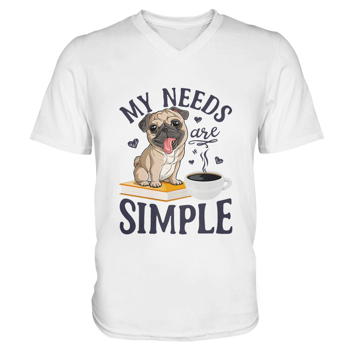 Pug Lovers Shirt 06 Ez01 1009 Men V-Neck T-Shirt