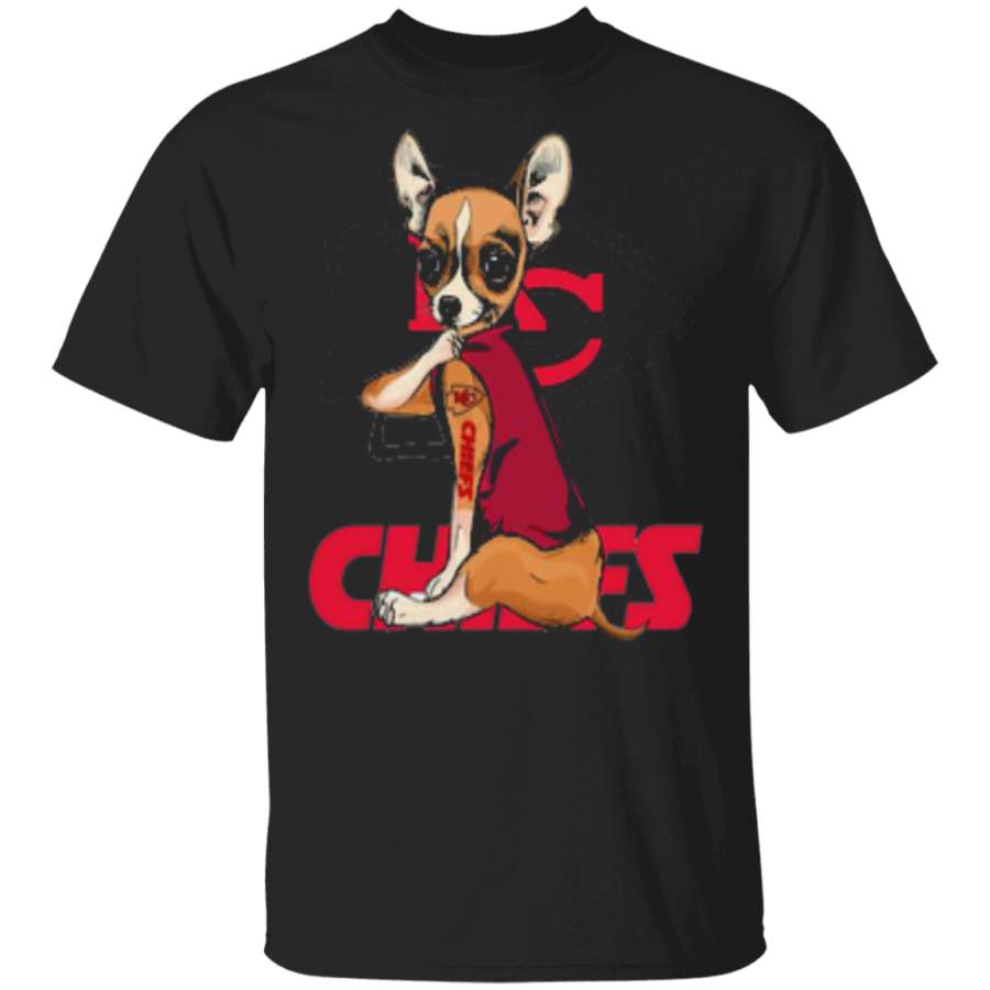 Strong Chihuahua tattoos Kansas City Chiefs Trending T-Shirt