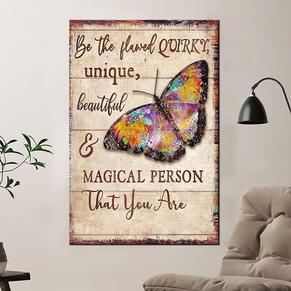 Butterfly Unique Beautiful And Magical Poster Canvas Home Décor Gifts For Men Women – Gigo Smart