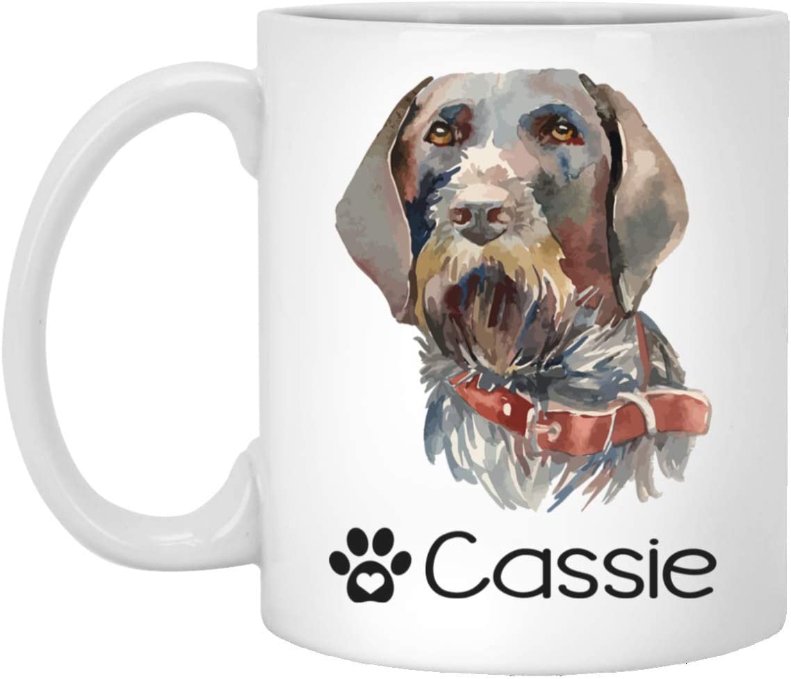 Personalized German Wirehaired Pointer Dog Mug – Pet Owner Gifts For Women – Gifts For Dog Lover – German Wirehaired Pointer Mom Dad Mugs – Dog Cups 15Oz