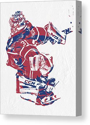 Carey Price Montreal Canadiens Pixel Art 3 Joe Hamilton Canvas Print