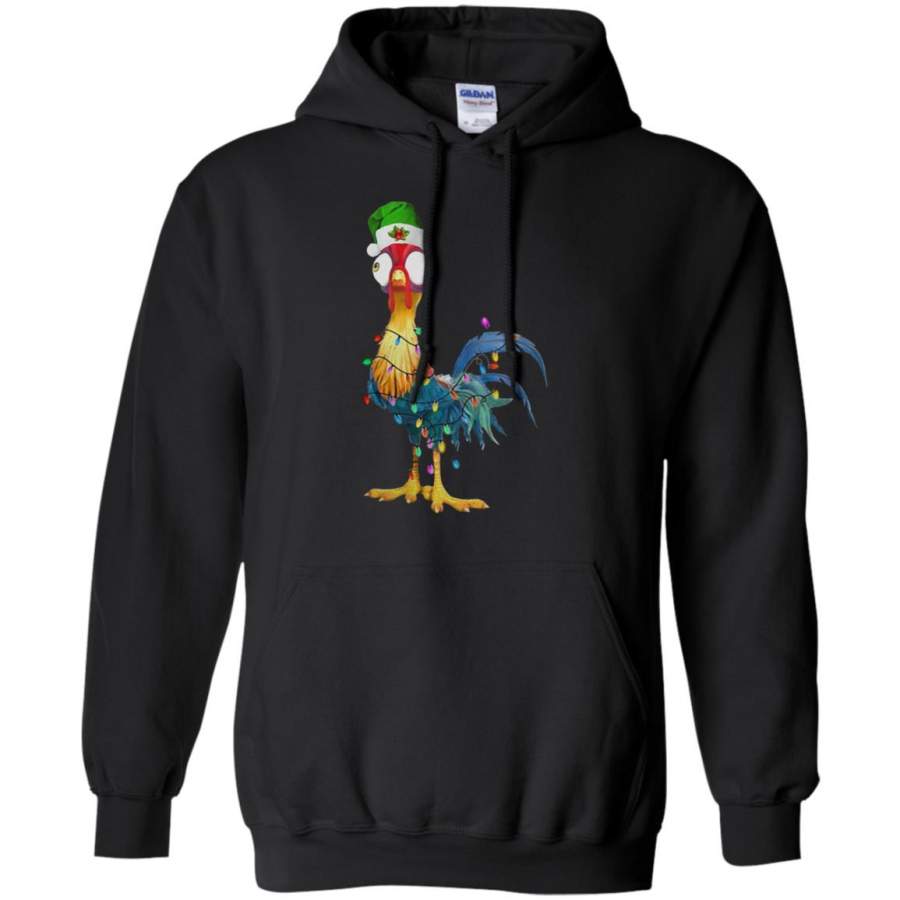 Hey Hey rooster with Christmas light Hoodie – Moano Store