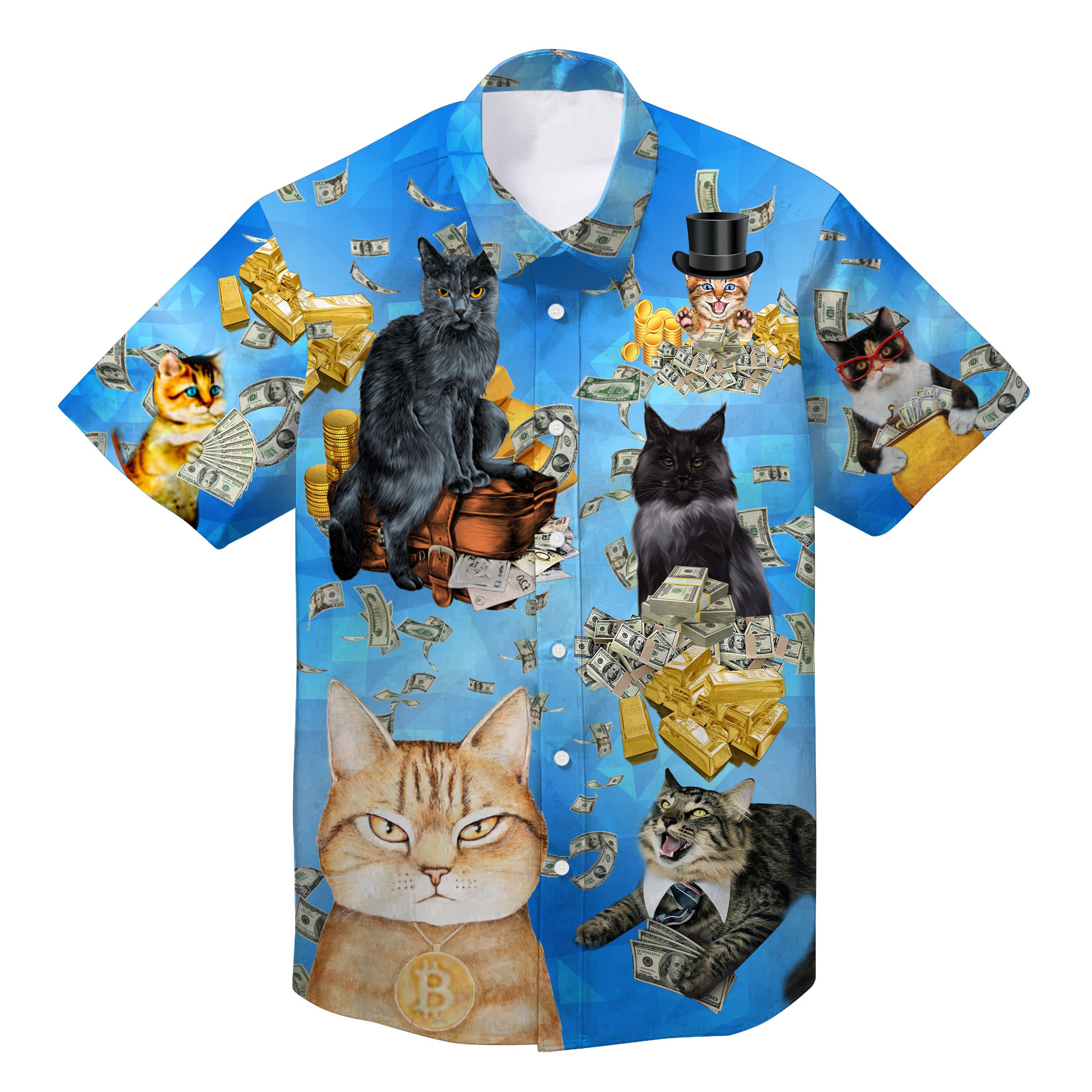 Cats Are Billionaires Unisex Hawaii Shirt Ha54997