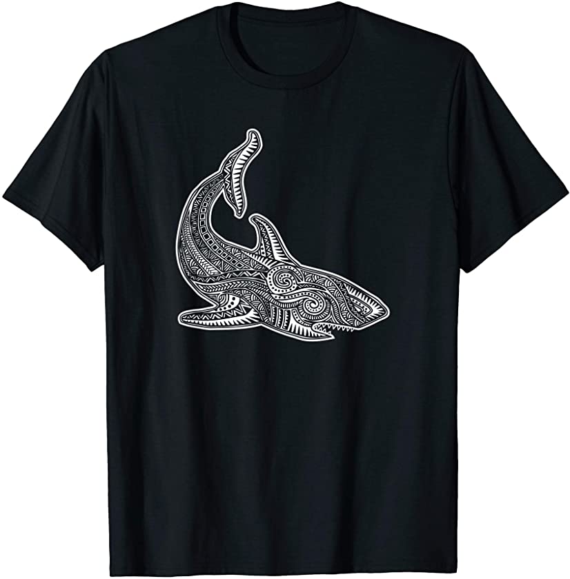 Shark Polynesian Style Tattoo design – Hawaiian T-Shirt